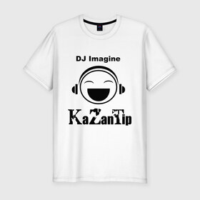 Мужская футболка премиум с принтом DJ KaZanTip в Новосибирске, 92% хлопок, 8% лайкра | приталенный силуэт, круглый вырез ворота, длина до линии бедра, короткий рукав | dj | kazantip | диджей | ибица | казан | казантип | клуб | наушники