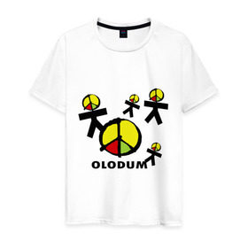 Мужская футболка хлопок с принтом Olodum(1) в Новосибирске, 100% хлопок | прямой крой, круглый вырез горловины, длина до линии бедер, слегка спущенное плечо. | Тематика изображения на принте: бразилия
