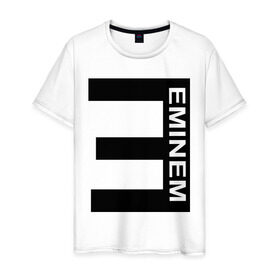 Мужская футболка хлопок с принтом Eminem(2) в Новосибирске, 100% хлопок | прямой крой, круглый вырез горловины, длина до линии бедер, слегка спущенное плечо. | eminem | gangsta | gansta | hip | hip hop | hop | rap | реп | рэп | рэпчина | хип | хип хоп | хоп | эминем