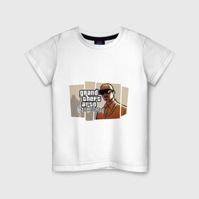 Детская футболка хлопок с принтом Grand Theft Auto San Andreas (6) в Новосибирске, 100% хлопок | круглый вырез горловины, полуприлегающий силуэт, длина до линии бедер | grand theft auto | gta | san andreas | гта | сан андрес