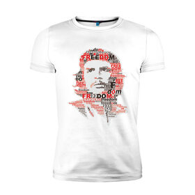 Мужская футболка премиум с принтом Che Guevara (3) в Новосибирске, 92% хлопок, 8% лайкра | приталенный силуэт, круглый вырез ворота, длина до линии бедра, короткий рукав | гевара | куба | революция | свобода | че