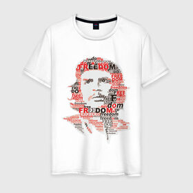 Мужская футболка хлопок с принтом Che Guevara (3) в Новосибирске, 100% хлопок | прямой крой, круглый вырез горловины, длина до линии бедер, слегка спущенное плечо. | гевара | куба | революция | свобода | че