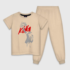 Детская пижама хлопок с принтом Майкл Джексон - Long live the King в Новосибирске, 100% хлопок |  брюки и футболка прямого кроя, без карманов, на брюках мягкая резинка на поясе и по низу штанин
 | michael jackson | pop | долгая жизнь королю | майкл джексон | поп