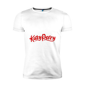 Мужская футболка премиум с принтом Katy Perry в Новосибирске, 92% хлопок, 8% лайкра | приталенный силуэт, круглый вырез ворота, длина до линии бедра, короткий рукав | katy perry | знаменитости | кети пери | кетью перри | поп музыка