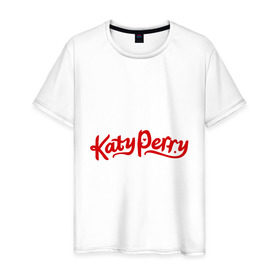 Мужская футболка хлопок с принтом Katy Perry в Новосибирске, 100% хлопок | прямой крой, круглый вырез горловины, длина до линии бедер, слегка спущенное плечо. | katy perry | знаменитости | кети пери | кетью перри | поп музыка
