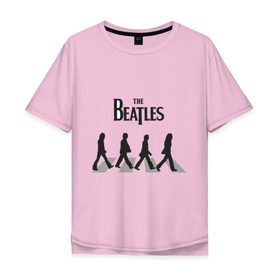 Мужская футболка хлопок Oversize с принтом The Beatles - Битлз в Новосибирске, 100% хлопок | свободный крой, круглый ворот, “спинка” длиннее передней части | beatles | lennon | битлз | битлс | битлы | леннон