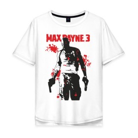 Мужская футболка хлопок Oversize с принтом Max Payne (3) в Новосибирске, 100% хлопок | свободный крой, круглый ворот, “спинка” длиннее передней части | Тематика изображения на принте: max | max payne | payne | макс | макс пейн | пейн