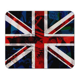 Коврик прямоугольный с принтом Британский флаг в Новосибирске, натуральный каучук | размер 230 х 185 мм; запечатка лицевой стороны | uk | англия | британский флаг | великобритания | флаг великобритании
