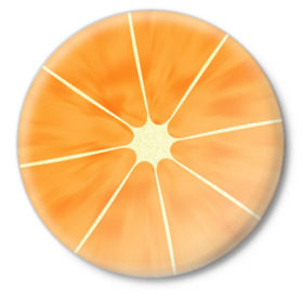 Значок с принтом Апельсин в Новосибирске,  металл | круглая форма, металлическая застежка в виде булавки | orange | апельсин | фрукт