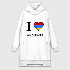 Платье-худи хлопок с принтом I love Armenia в Новосибирске,  |  | Тематика изображения на принте: armenia | армению | армения | армяне | армянин | ереван | люблю | флаг