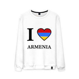 Мужской свитшот хлопок с принтом I love Armenia в Новосибирске, 100% хлопок |  | Тематика изображения на принте: armenia | армению | армения | армяне | армянин | ереван | люблю | флаг