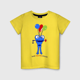 Детская футболка хлопок с принтом Зойч (2) в Новосибирске, 100% хлопок | круглый вырез горловины, полуприлегающий силуэт, длина до линии бедер | 2014 | быстрее | выше | зоич | зойч | игры | олимпиада | сильнее | символ олимпиады | сочи