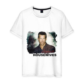 Мужская футболка хлопок с принтом Desperate Housewives (2) в Новосибирске, 100% хлопок | прямой крой, круглый вырез горловины, длина до линии бедер, слегка спущенное плечо. | desperate housewives | отчаянные домохозяйки