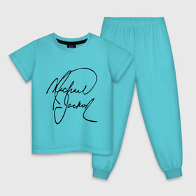 Детская пижама хлопок с принтом Michael Jackson (автограф) в Новосибирске, 100% хлопок |  брюки и футболка прямого кроя, без карманов, на брюках мягкая резинка на поясе и по низу штанин
 | майкл джексон
