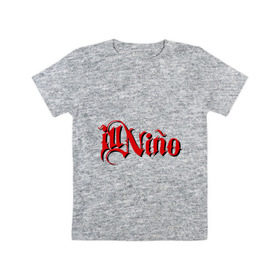 Детская футболка хлопок с принтом Ill Nino в Новосибирске, 100% хлопок | круглый вырез горловины, полуприлегающий силуэт, длина до линии бедер | Тематика изображения на принте: 