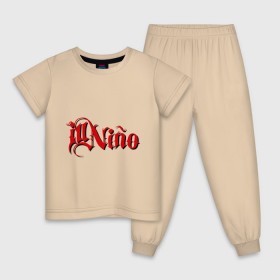 Детская пижама хлопок с принтом Ill Nino в Новосибирске, 100% хлопок |  брюки и футболка прямого кроя, без карманов, на брюках мягкая резинка на поясе и по низу штанин
 | Тематика изображения на принте: 