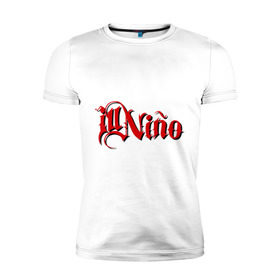 Мужская футболка премиум с принтом Ill Nino в Новосибирске, 92% хлопок, 8% лайкра | приталенный силуэт, круглый вырез ворота, длина до линии бедра, короткий рукав | Тематика изображения на принте: 