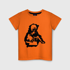 Детская футболка хлопок с принтом Брюс Ли (2) в Новосибирске, 100% хлопок | круглый вырез горловины, полуприлегающий силуэт, длина до линии бедер | bruce lee