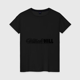 Женская футболка хлопок с принтом Willhill в Новосибирске, 100% хлопок | прямой крой, круглый вырез горловины, длина до линии бедер, слегка спущенное плечо | willhill | буки | букмейкеры | букмекерская контора | букмекеры | вилхил | ставки