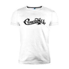 Мужская футболка премиум с принтом Cypress Hill в Новосибирске, 92% хлопок, 8% лайкра | приталенный силуэт, круглый вырез ворота, длина до линии бедра, короткий рукав | gangsta | gansta | hip | hip hop | hop | rap | рэп | рэпчина | хип | хип хоп | хипхоп | хоп