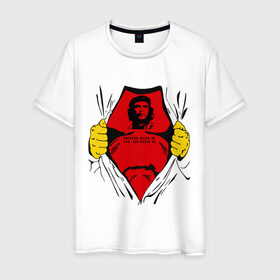 Мужская футболка хлопок с принтом Мой кумир Che Guevara в Новосибирске, 100% хлопок | прямой крой, круглый вырез горловины, длина до линии бедер, слегка спущенное плечо. | че гевара