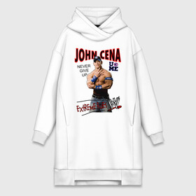 Платье-худи хлопок с принтом John Cena Extreme Rules в Новосибирске,  |  | wwe | бои без правил | джон сина