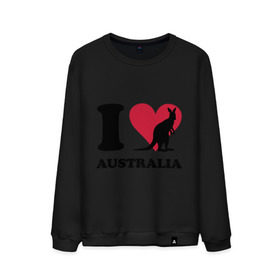 Мужской свитшот хлопок с принтом I love Australia в Новосибирске, 100% хлопок |  | Тематика изображения на принте: i love | i love australia | кенгуру | я люблю | я люблю австралию