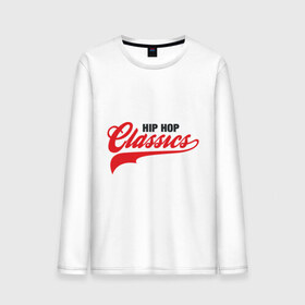 Мужской лонгслив хлопок с принтом Hip Hop Classics в Новосибирске, 100% хлопок |  | 