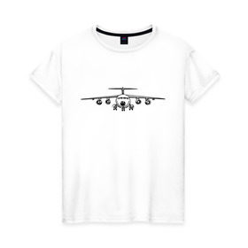 Женская футболка хлопок с принтом Авиация (2) в Новосибирске, 100% хлопок | прямой крой, круглый вырез горловины, длина до линии бедер, слегка спущенное плечо | авиаторы | авиация | армия | ввс | россия | самолет