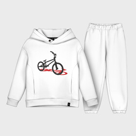 Детский костюм хлопок Oversize с принтом BMX 1 в Новосибирске,  |  | bmx | велик | вело | велогонки | велорейсинг | велосипед | спортивный велосипед | фрирайд | эктрим