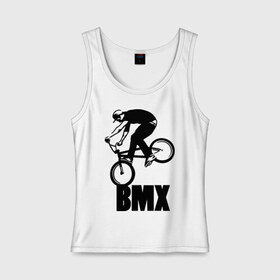 Женская майка хлопок с принтом BMX 3 в Новосибирске, 95% хлопок, 5% эластан |  | bmx | free style | бмэкс | велик | вело | велосипедист | фристайл | экстрим | экстримальный