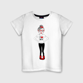 Детская футболка хлопок с принтом Ванилька в Новосибирске, 100% хлопок | круглый вырез горловины, полуприлегающий силуэт, длина до линии бедер | vanilla | ванилька | ванильная девушка | ванильно | ванильный стиль