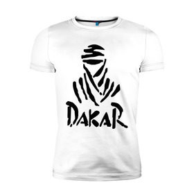 Мужская футболка премиум с принтом Rally Dakar в Новосибирске, 92% хлопок, 8% лайкра | приталенный силуэт, круглый вырез ворота, длина до линии бедра, короткий рукав | rally dakar | авто | авто2012 | автогонки | гонки | ралли | ралли дакар