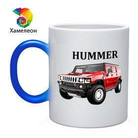 Кружка хамелеон с принтом Hummer в Новосибирске, керамика | меняет цвет при нагревании, емкость 330 мл | humer | hummer | авто | автобренды | автомобиль | машинки | машины | мерседес | тачки | хамер | хаммер