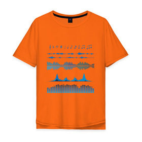 Мужская футболка хлопок Oversize с принтом Атрибуты звукоинженера (2) в Новосибирске, 100% хлопок | свободный крой, круглый ворот, “спинка” длиннее передней части | Тематика изображения на принте: эквалайзер