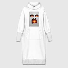 Платье удлиненное хлопок с принтом Minecraft white в Новосибирске,  |  | крипер