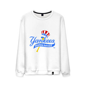 Мужской свитшот хлопок с принтом NY Yankees byta в Новосибирске, 100% хлопок |  | baseball | major league basebal | mlb | ny | staten island | yankees | америка | бейсбол | бита | главная лига бейсбола | нью йорк янкиз | статен айленд | сша | янки