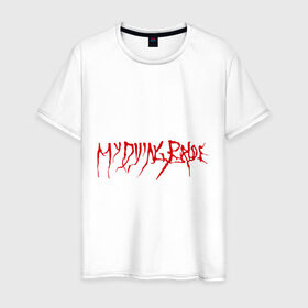 Мужская футболка хлопок с принтом My Dying Bride logo в Новосибирске, 100% хлопок | прямой крой, круглый вырез горловины, длина до линии бедер, слегка спущенное плечо. | Тематика изображения на принте: bandmy | metal