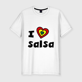 Мужская футболка премиум с принтом Я люблю сальсу в Новосибирске, 92% хлопок, 8% лайкра | приталенный силуэт, круглый вырез ворота, длина до линии бедра, короткий рукав | bachata | i love | i love salsa | lambada | latina | salsa | бачата | ламбада | латина | латиноамериканская музыка | латиноамериканские танцы | сальса | танго | танец | танцы | ча ча ча | я люблю | я люблю сальсу