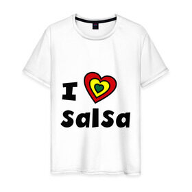 Мужская футболка хлопок с принтом Я люблю сальсу в Новосибирске, 100% хлопок | прямой крой, круглый вырез горловины, длина до линии бедер, слегка спущенное плечо. | bachata | i love | i love salsa | lambada | latina | salsa | бачата | ламбада | латина | латиноамериканская музыка | латиноамериканские танцы | сальса | танго | танец | танцы | ча ча ча | я люблю | я люблю сальсу