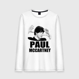 Мужской лонгслив хлопок с принтом Paul McCartney (Пол МакКартни) в Новосибирске, 100% хлопок |  | Тематика изображения на принте: beatles | mccartney | the beatles | битлз | битлс | битлы | маккартни