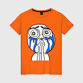 Женская футболка хлопок с принтом Милый парень (мем) в Новосибирске, 100% хлопок | прямой крой, круглый вырез горловины, длина до линии бедер, слегка спущенное плечо | mem | интернет мем | интернет приколы | лицо | мем | милый парень | рисунок | рожа