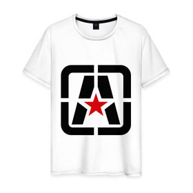 Мужская футболка хлопок с принтом Antifa (3) в Новосибирске, 100% хлопок | прямой крой, круглый вырез горловины, длина до линии бедер, слегка спущенное плечо. | antifa | антифа | антифашизм | антифашистское движение | знак антифа | против фашизма | фашизм
