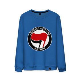 Мужской свитшот хлопок с принтом Antifa (1) в Новосибирске, 100% хлопок |  | antifa | антифа | антифашизм | антифашистское движение | знак антифа | против фашизма | фашизм