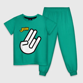 Детская пижама хлопок с принтом JDM в Новосибирске, 100% хлопок |  брюки и футболка прямого кроя, без карманов, на брюках мягкая резинка на поясе и по низу штанин
 | авто | автомобилистам | автомобиль | водила | машина | тачила | тачка | тюнинг