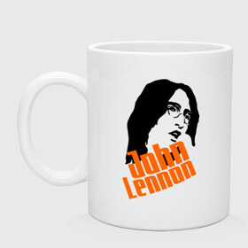 Кружка с принтом Джон Леннон (John Lennon) в Новосибирске, керамика | объем — 330 мл, диаметр — 80 мм. Принт наносится на бока кружки, можно сделать два разных изображения | beatles | john lennon | the beatles | битлз | битлы | джон леннон | джон ленон | леннон | ленон | портрет