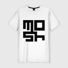 Мужская футболка премиум с принтом Mosh (2) в Новосибирске, 92% хлопок, 8% лайкра | приталенный силуэт, круглый вырез ворота, длина до линии бедра, короткий рукав | detcore | hardcore | metalcore | дэткор | мош