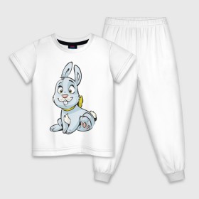 Детская пижама хлопок с принтом Я просто зайка в Новосибирске, 100% хлопок |  брюки и футболка прямого кроя, без карманов, на брюках мягкая резинка на поясе и по низу штанин
 | Тематика изображения на принте: девушкам | для девушек | зайка | зайчик | кролик | милые создания | я просто зайка
