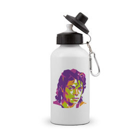Бутылка спортивная с принтом Michael Jackson полноцвет в Новосибирске, металл | емкость — 500 мл, в комплекте две пластиковые крышки и карабин для крепления | jackson | michael | michael jackson | pop | джексон | знаменитость | майкл | майкл джексон | певец | поп | портрет