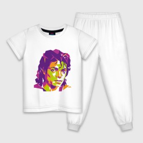 Детская пижама хлопок с принтом Michael Jackson полноцвет в Новосибирске, 100% хлопок |  брюки и футболка прямого кроя, без карманов, на брюках мягкая резинка на поясе и по низу штанин
 | jackson | michael | michael jackson | pop | джексон | знаменитость | майкл | майкл джексон | певец | поп | портрет